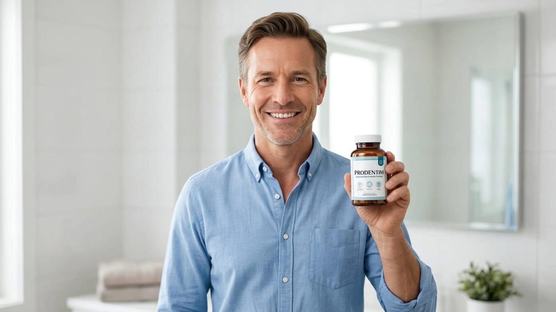 Hombre con Sonrisa Sana